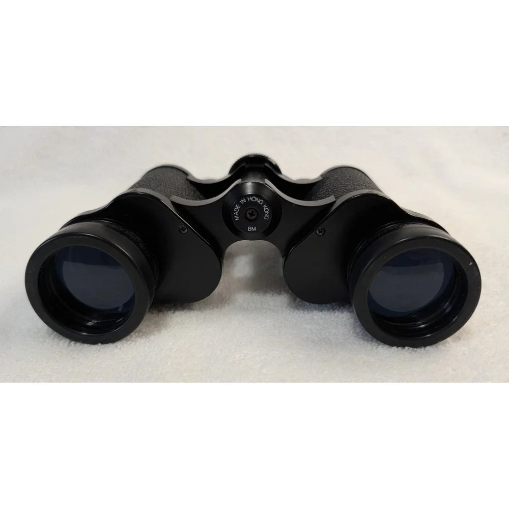 Sears Binoculars 7x35mm Wide Angle 500 ft @ 1000 yds, Black Vintage w/ case